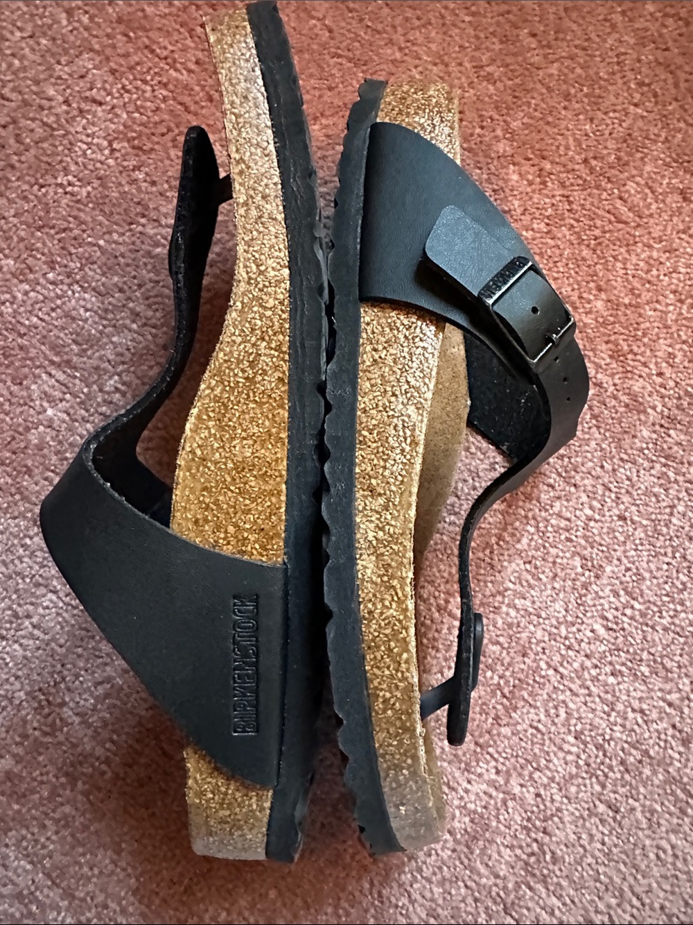 Womens Birkenstock Gizeh Sandal - Black Toe Post - Picture 11 of 14